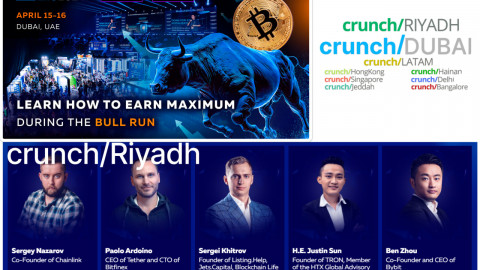 Blockchain Life 2024 forum in Dubai is official partner or crunch/Riyadh